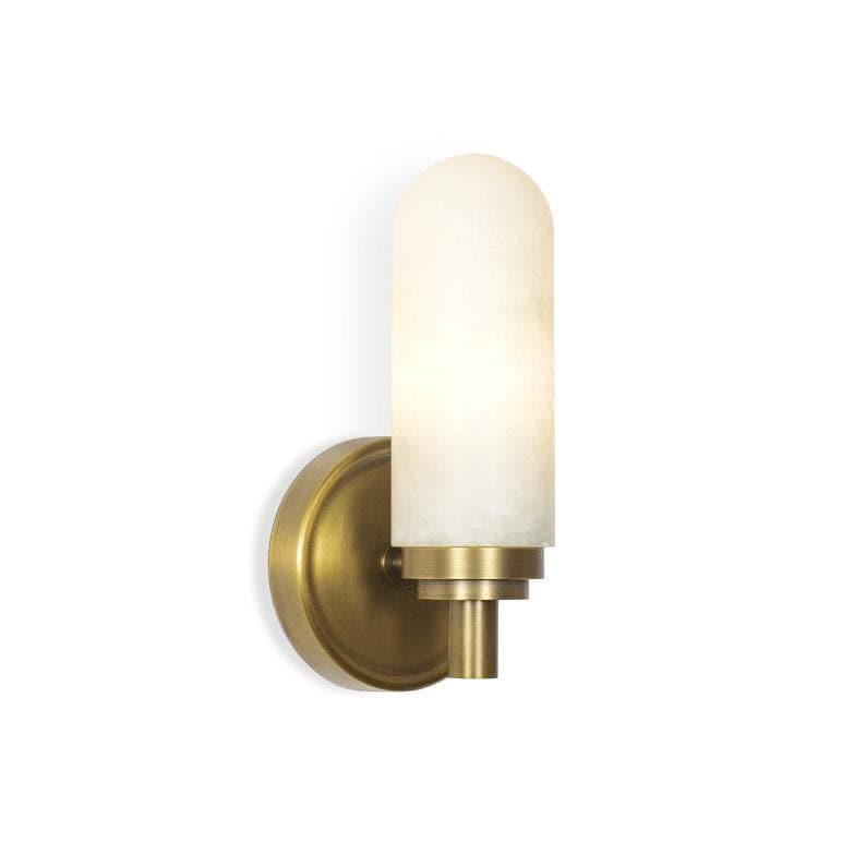 Salon Sconce Single Natural Brass