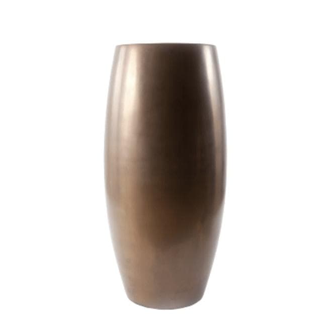 Elonga Large Polished Bronze Planter