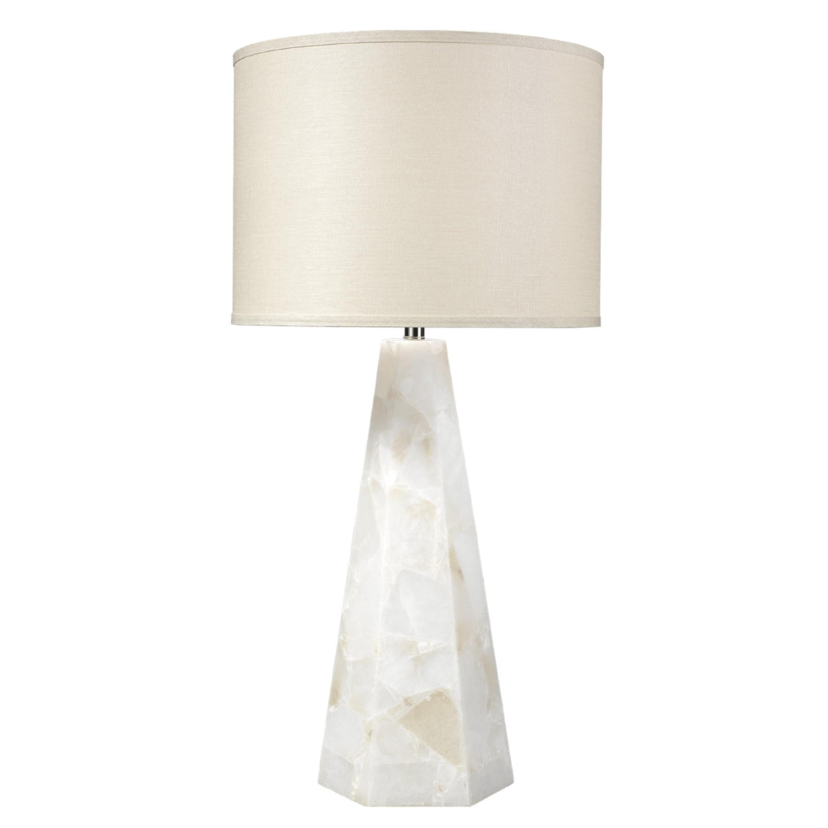 Borealis Alabaster Hexagon Table Lamp