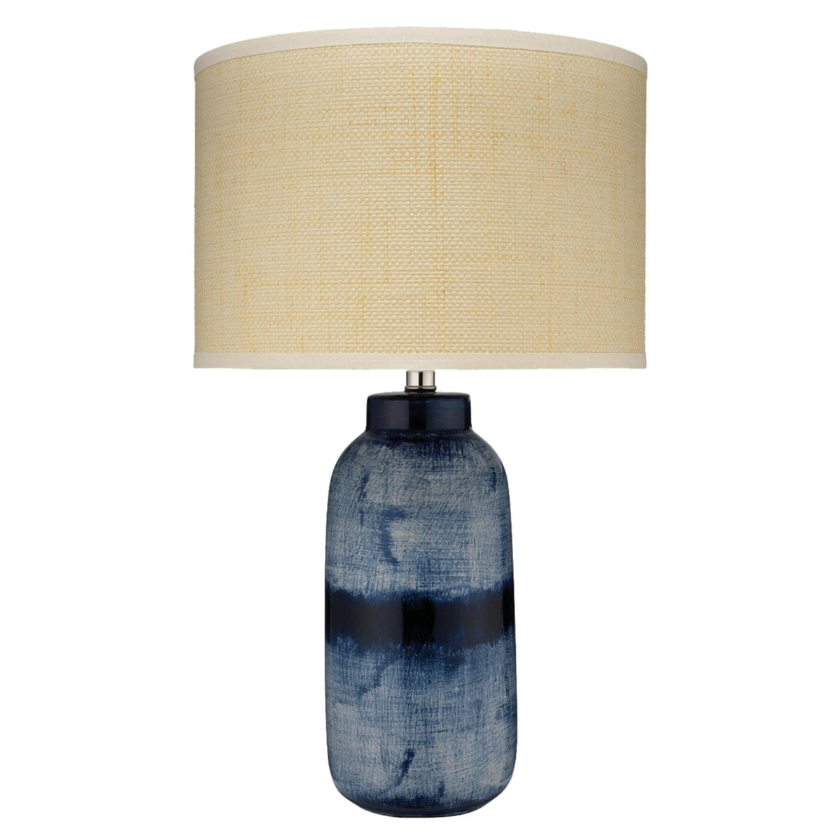 Batik Indigo Blue & White Large Table Lamp