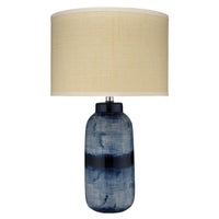 Batik Indigo Blue & White Large Table Lamp