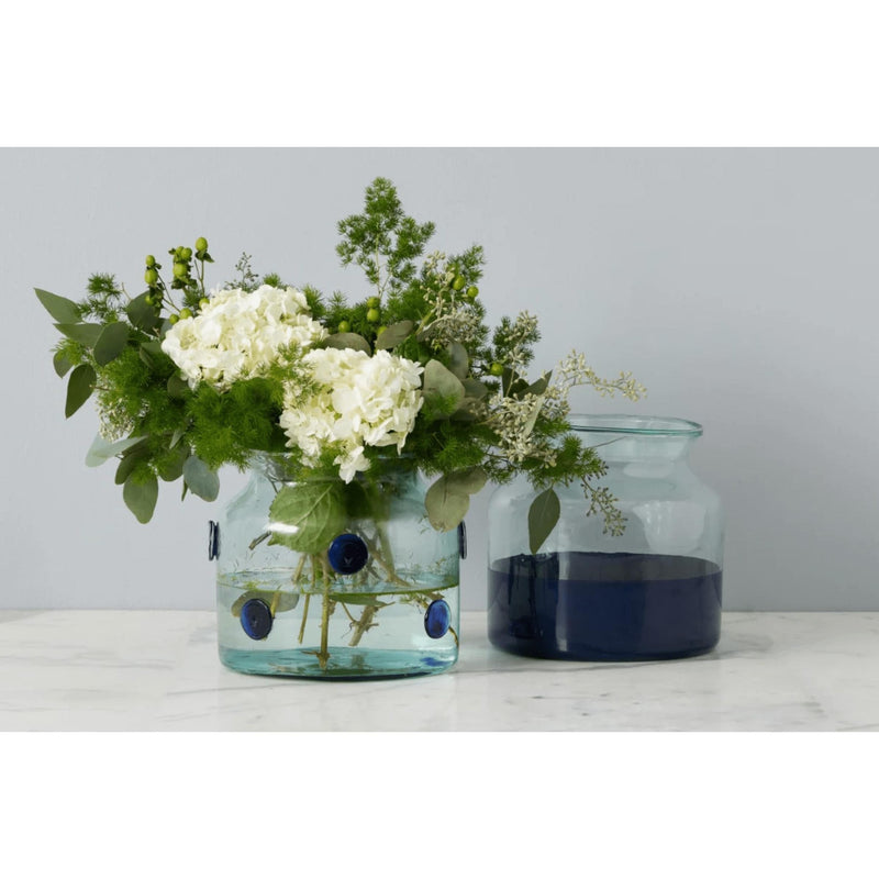 Blue Seashell Sealed Flower Vase