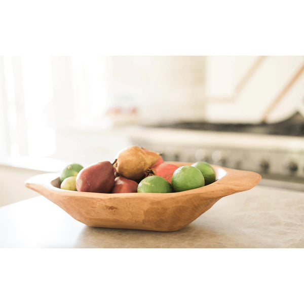 Small Natural Wooden Dough Bowl