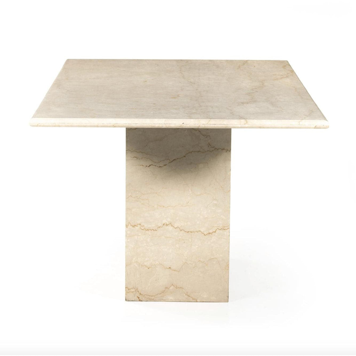 Abram Cream Marble Dining Table