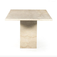 Abram Cream Marble Dining Table