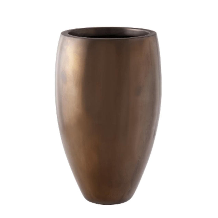 Classic Medium Polished Bronze Planter