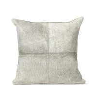 Morgan Hair on Hide Pillow Square Grey