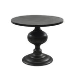 Lexie Black Round Accent Table