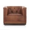 Maxwell Sienna Leather Swivel Chair