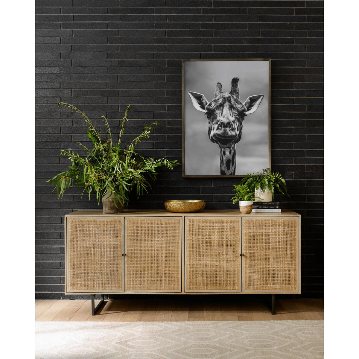 Crandall Natural Cane Sideboard