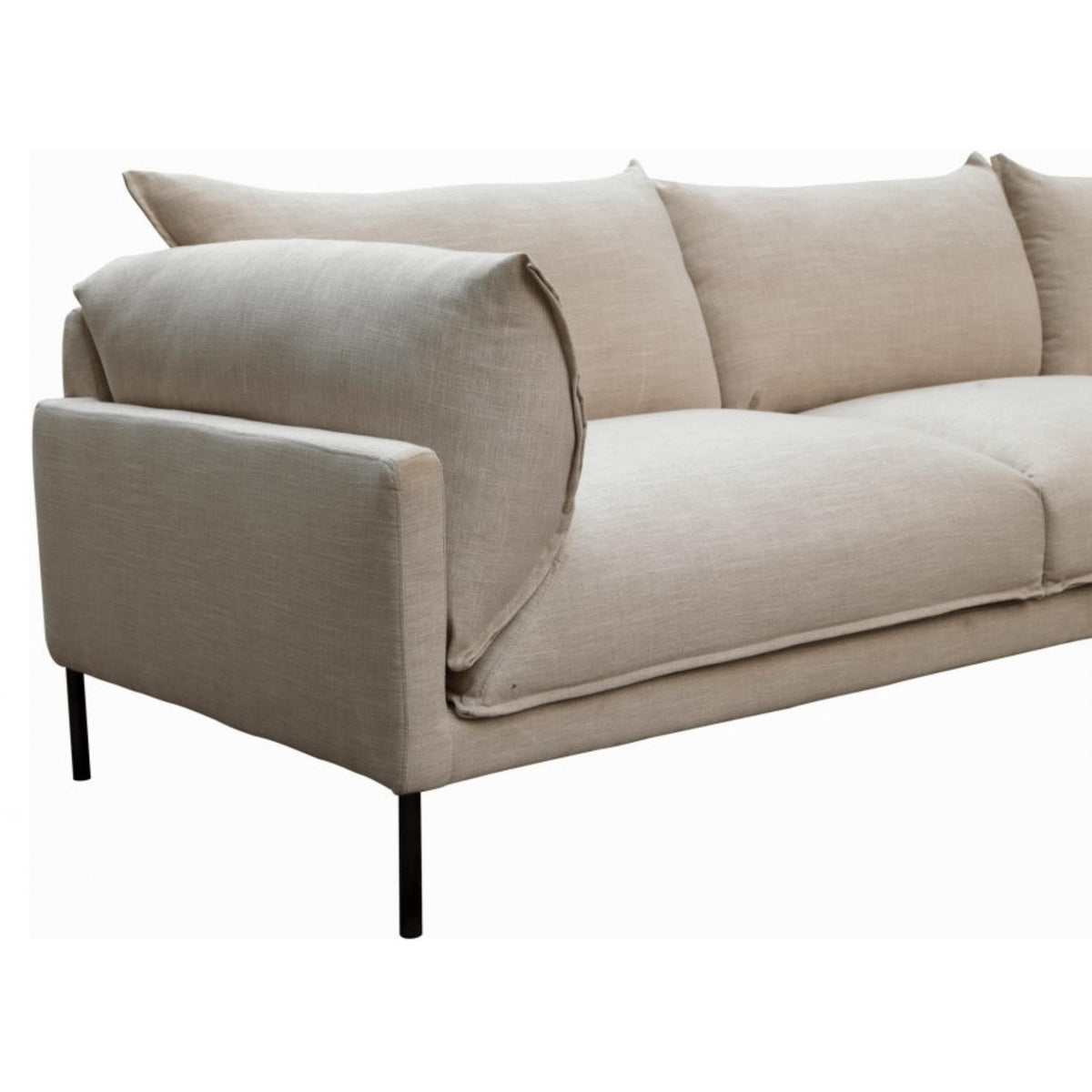 Jamara Sandy Beige Right Arm Sectional Sofa