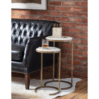 Bone & Brass Nesting Tables