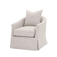 Franco Birch Slipcover Swivel Club Chair