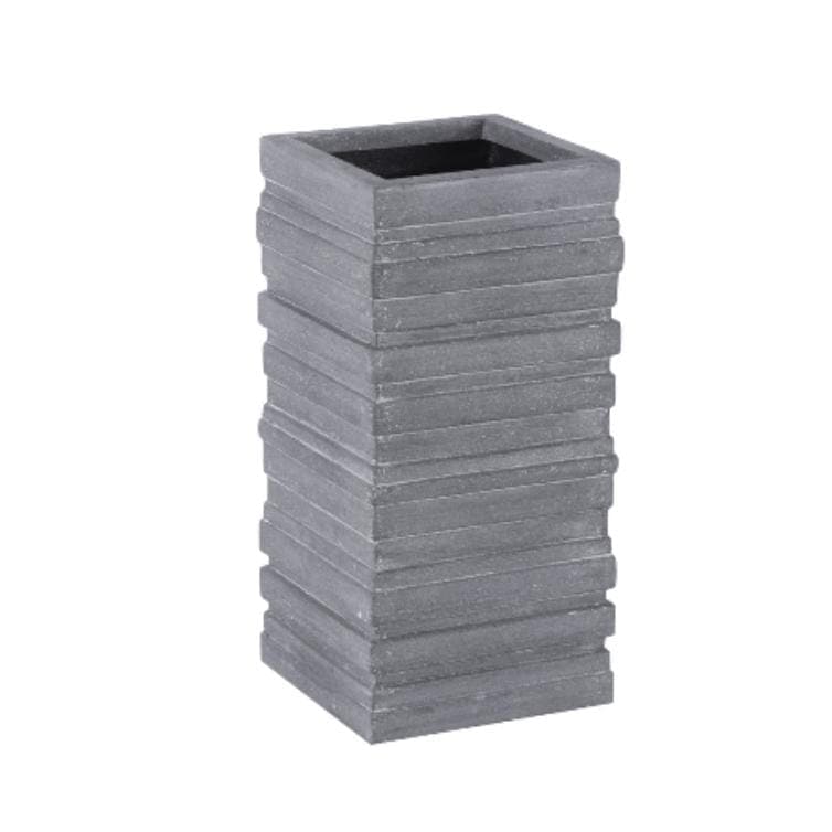 June Small Square Gray Planter