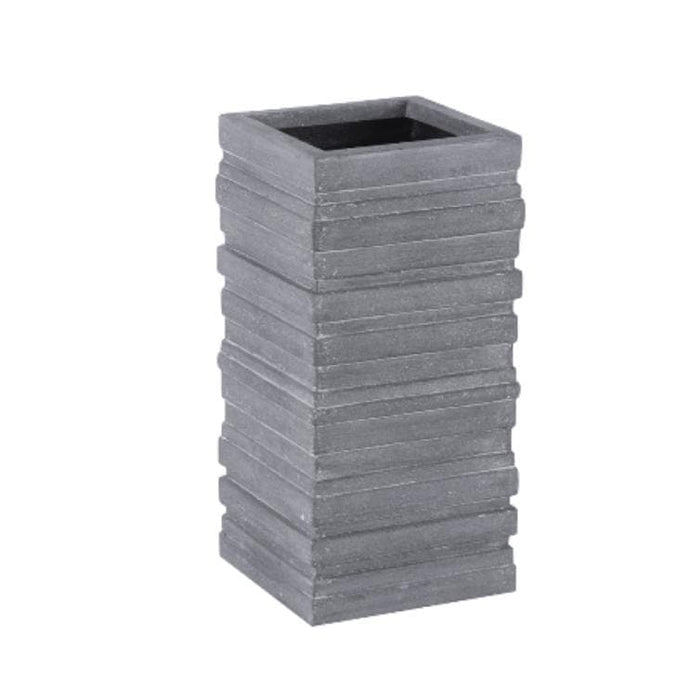 June Small Square Gray Planter