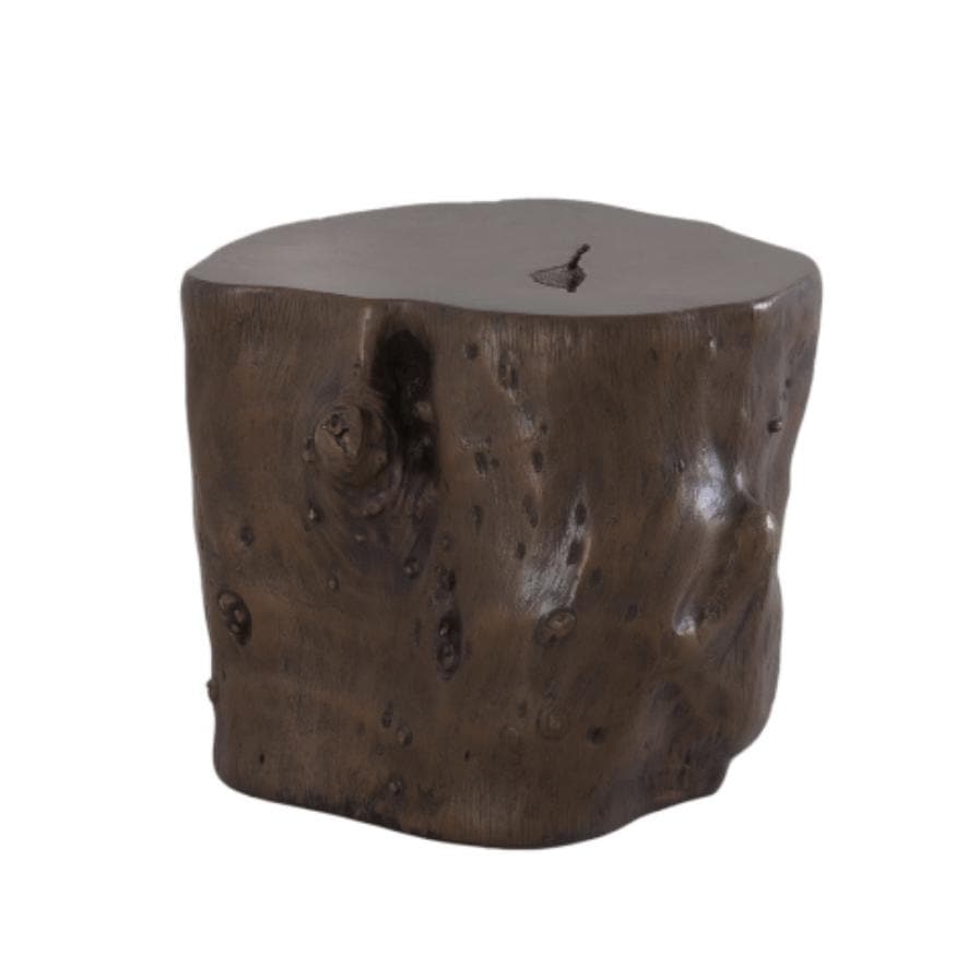 Bronze Log Stool