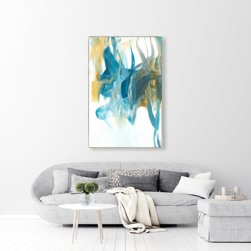 Counting Rivers I Giclee Canvas Painting