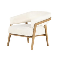 Daniel Gibson White Mid-Century Chair