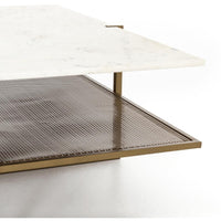 Naomi Antique Brass Coffee Table