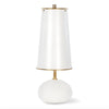 Hattie Concrete Mini Lamp White and Natural Brass