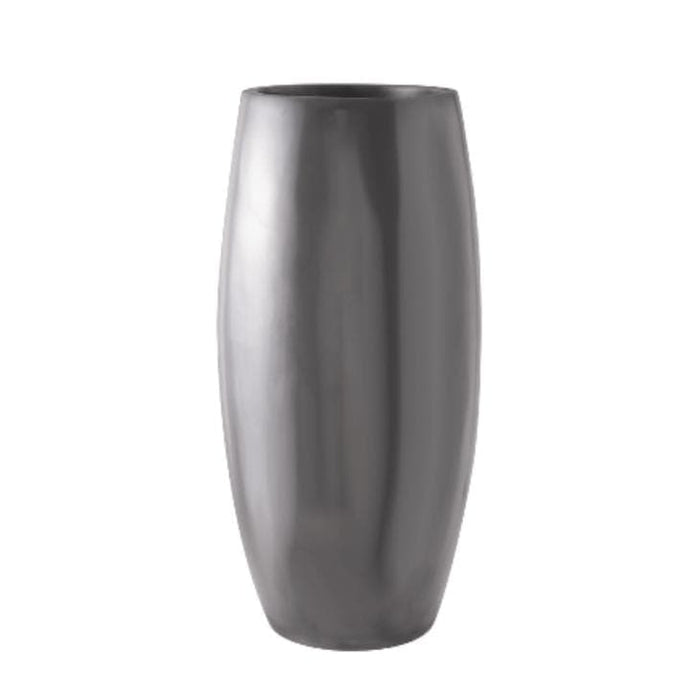 Elonga Large Polished Aluminum Planter