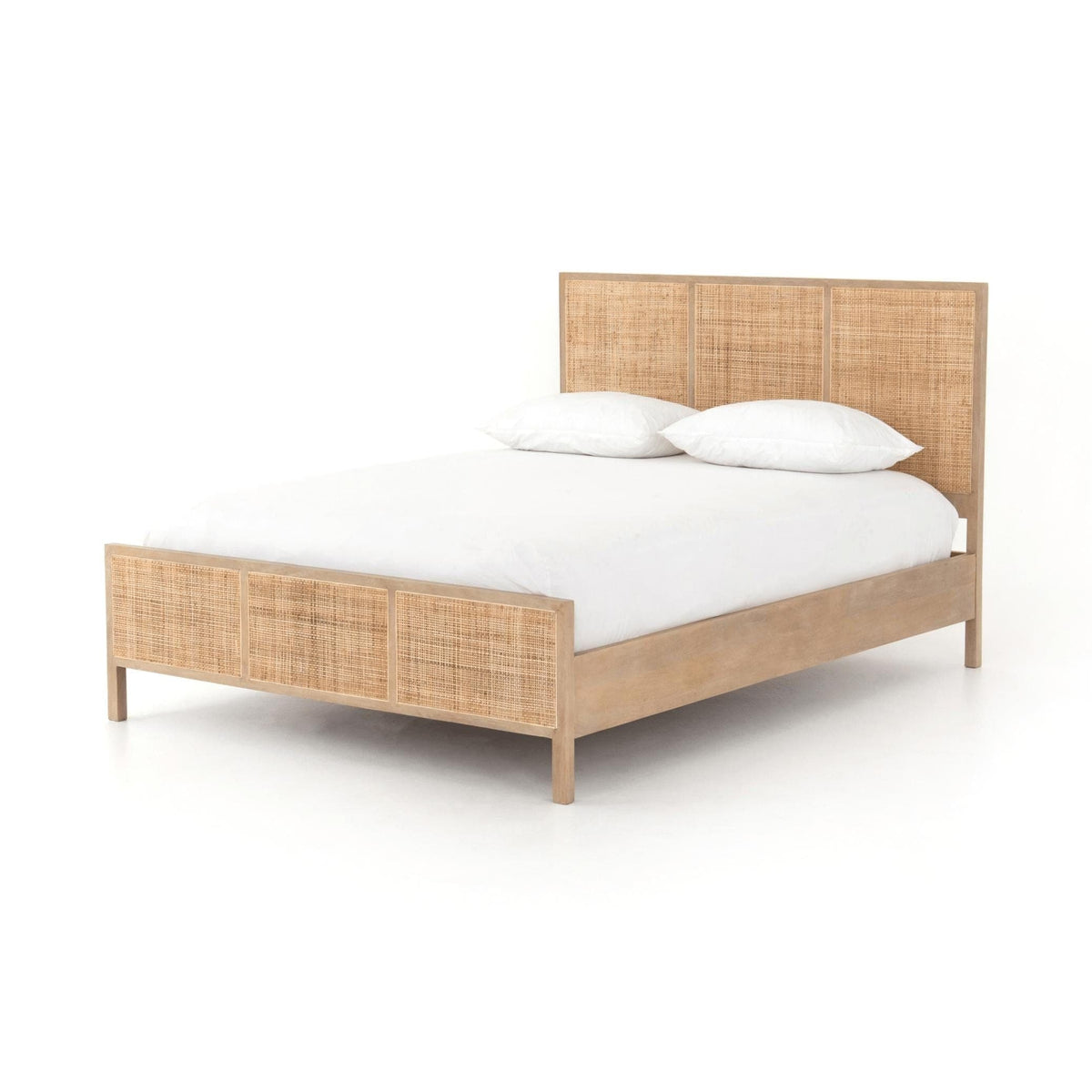 Skylar Natural Cane Queen Bed