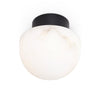 Parker Alabaster Flush Mount Oil Rubbed Bronze