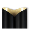 Coil Metal Sconce Large Black and Gold