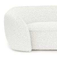 Claudette White Boucle Lounge Sofa