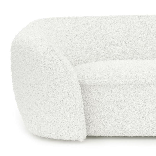 Claudette White Boucle Lounge Sofa