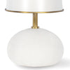 Hattie Concrete Mini Lamp White and Natural Brass