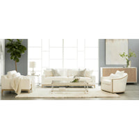 Victoria Ivory Track Arm Sofa