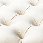 Savoy Ivory Velvet Upholstered Bench