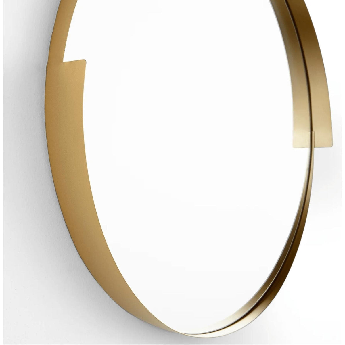 Gold Geometric Band Mirror, Small