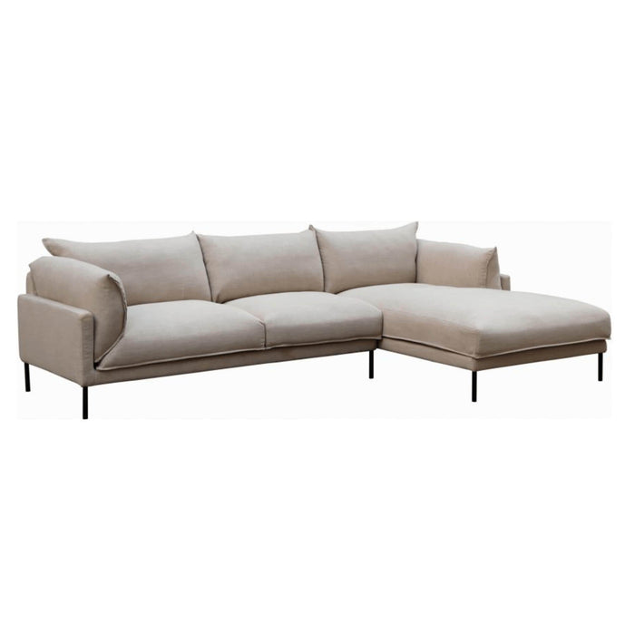 Jamara Sandy Beige Right Arm Sectional Sofa