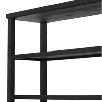 Waylen Black Iron Bookcase