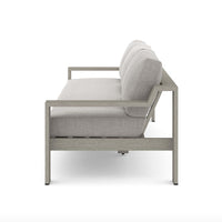 Montie Weathered Grey Teak Outdoor Sofa