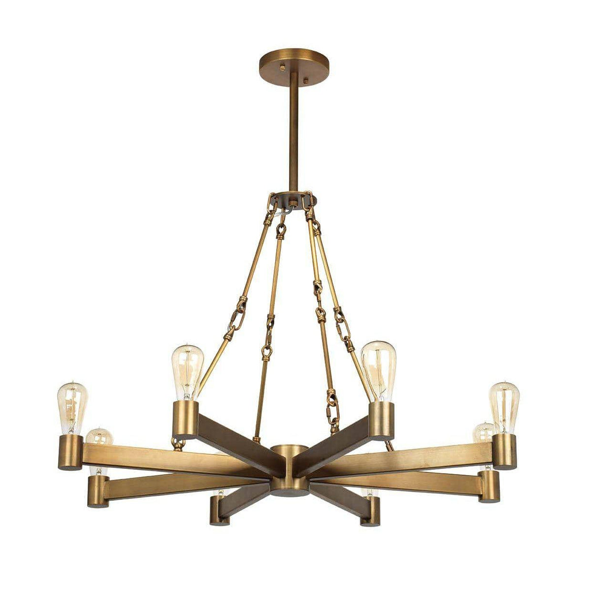 Manchester Antique Brass 8 Light Chandelier