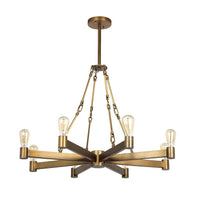 Manchester Antique Brass 8 Light Chandelier