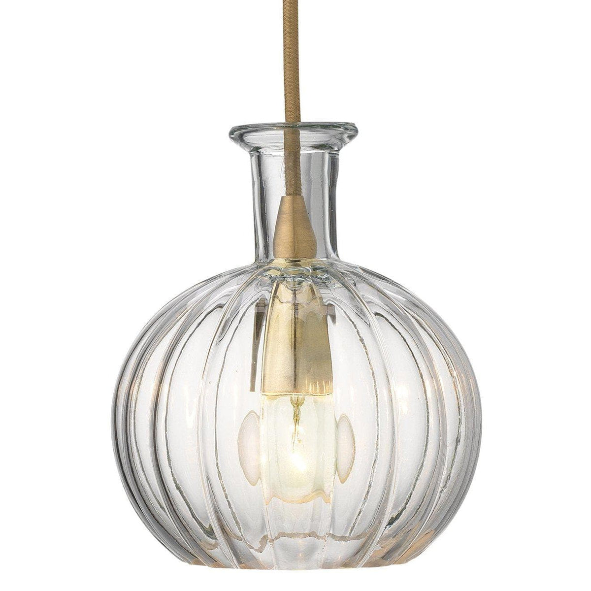 Sophia Carafe Pendant in Clear Glass