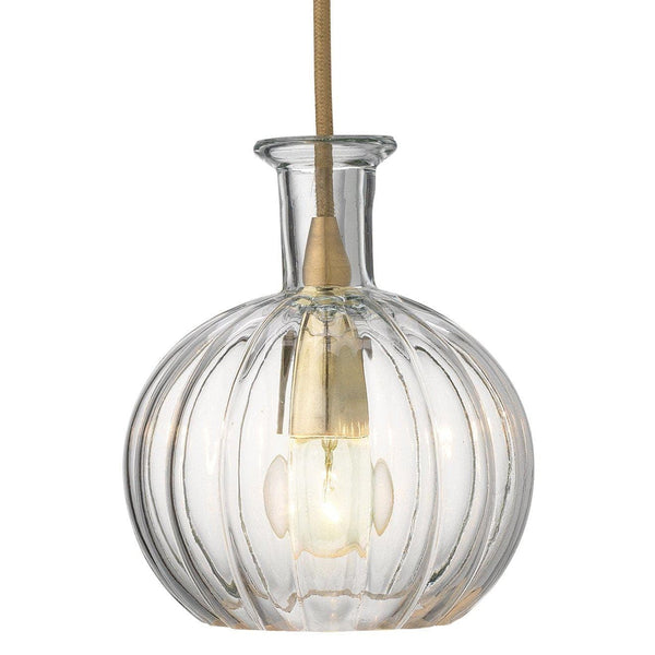 Sophia Carafe Pendant in Clear Glass