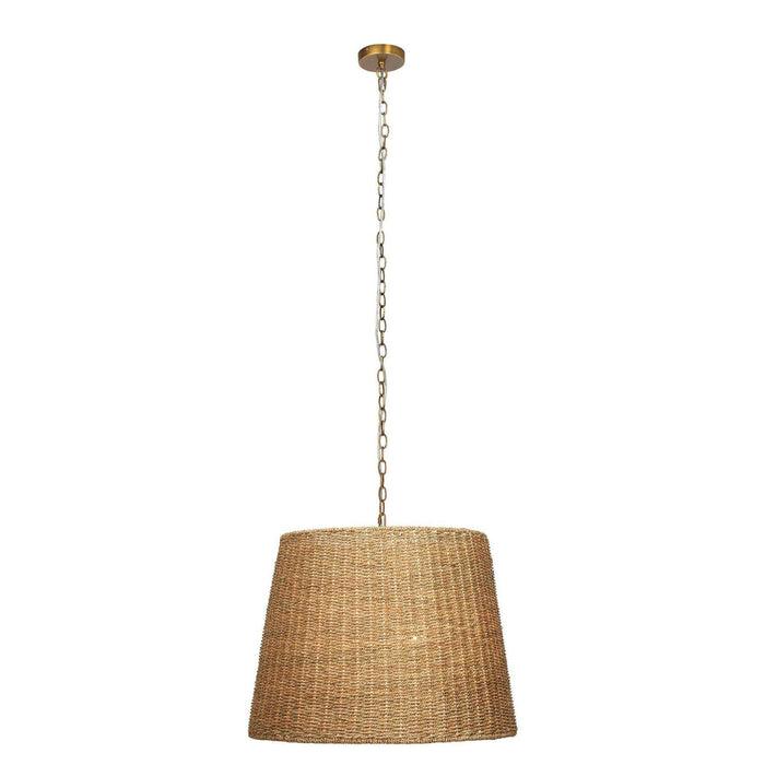 Willow Seagrass Drum Pendant