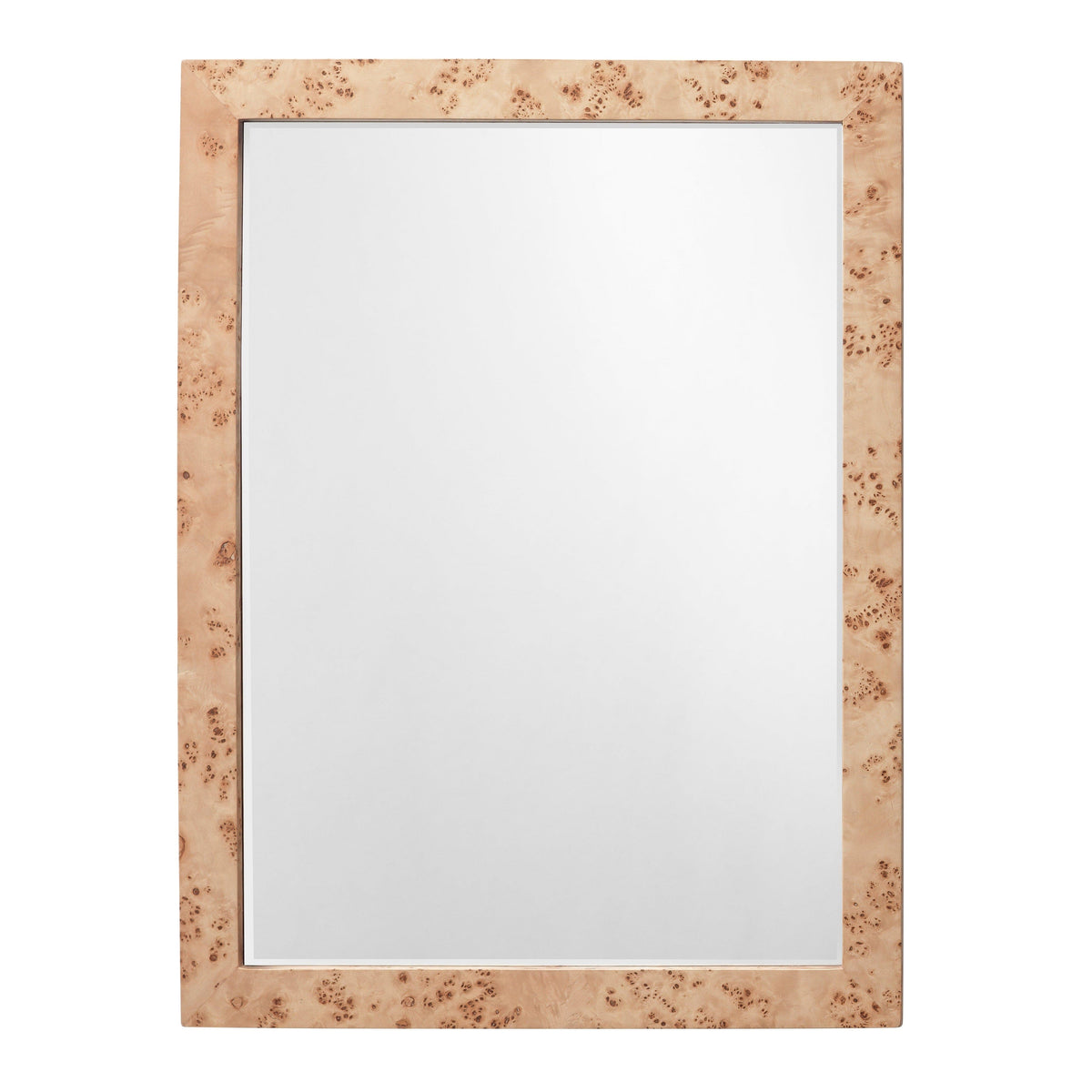 Chandler Natural Burl Wood Rectangle Mirror