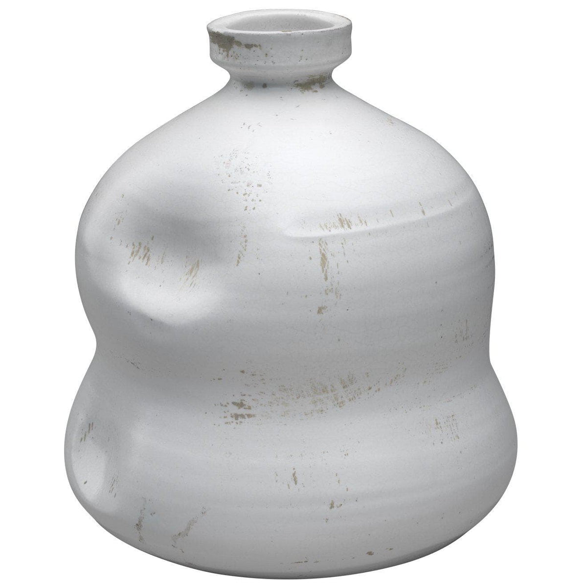 Dimple Jug in Matte White Ceramic