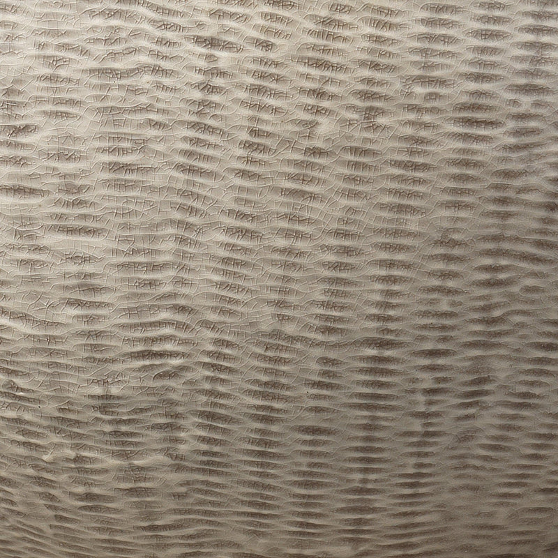 Basketweave Table Lamp in Off White Ceramic