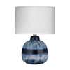 Indigo Round Blue & White Ceramic Table Lamp