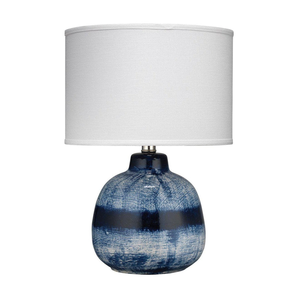Indigo Round Blue & White Ceramic Table Lamp