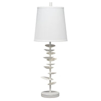 Petals White Gesso Table Lamp