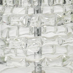 Tall Ribbon Table Lamp in Clear Glass