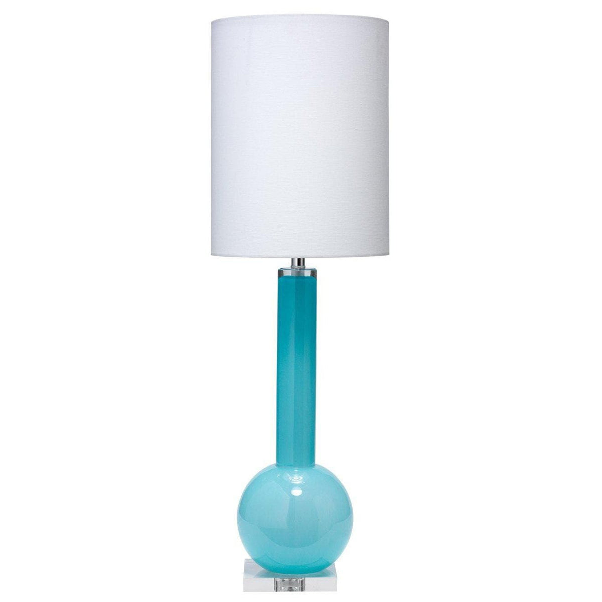 Studio Table Lamp in Powder Blue Glass